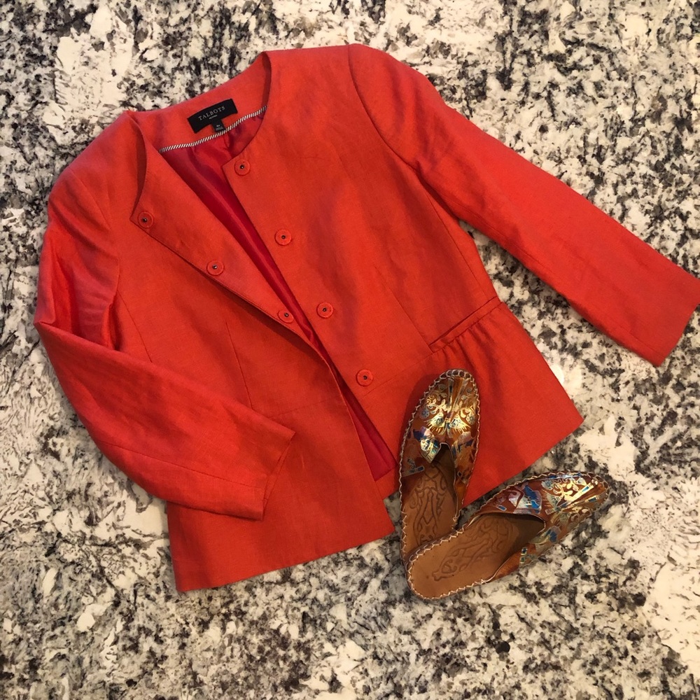 NWOT Talbots Suit Jacket/ Blazer, Linen, size 4 P